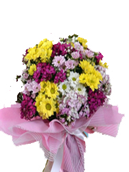 karışık papatya buketi